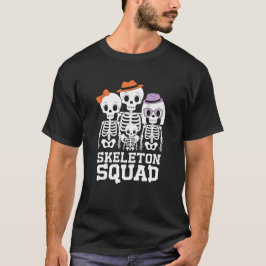 Skeleton Squad Halloween-familjmatchning T Shirt