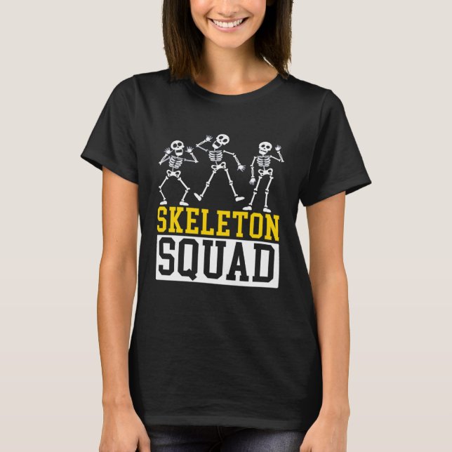 Skeleton Squad Rad Tech Radiology Radiographer Rad T Shirt (Framsida)