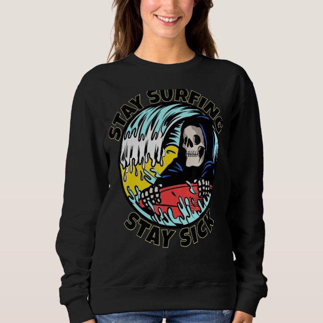 Skeleton stannar kvar medan du stannar i Skalet på T Shirt (Framsida)