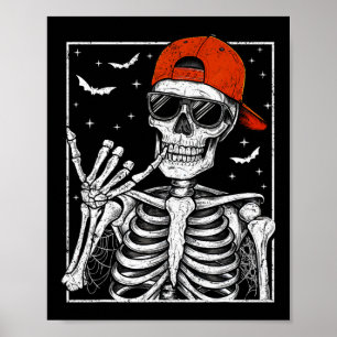 Skeleton Sten Hand Halloween Costume Coola Sten Mu Poster