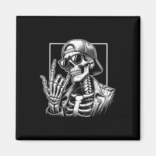 Skeleton Sten Hand Halloween Costume Rocker Coola Magnet
