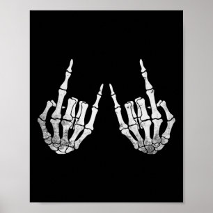 Skeleton Sten Hand Lazy Halloween Costume Coola Bo Poster