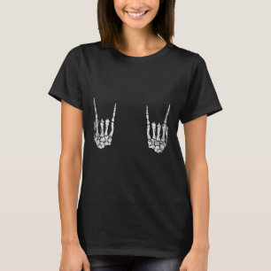 Skeleton Sten Hand Lazy Halloween Costume Coola Bo T Shirt