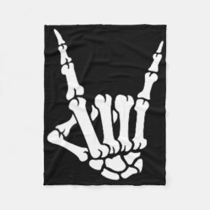 Skeleton Sten Hand Pocket Lazy Halloween Costume C Fleecefilt
