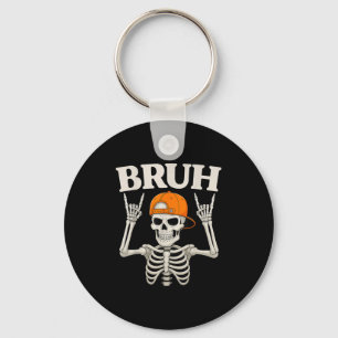 Skeleton Sten på Bruh Halloween för Manar Boys Kid Nyckelring