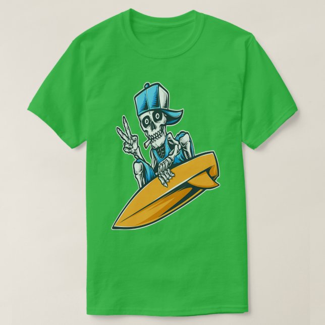 Skeleton Surfa 1 T Shirt (Design framsida)