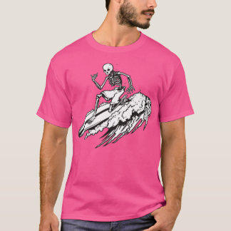 Skeleton Surfa SurfingT T Shirt