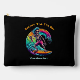 Skeleton Surfer Riding A Wave