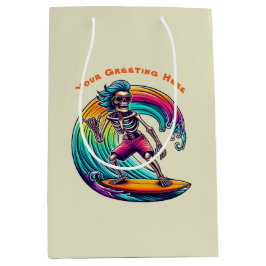 Skeleton Surfer Riding A Wave