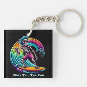 Skeleton Surfer Riding A Wave