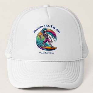 Skeleton Surfer Riding A Wave Keps