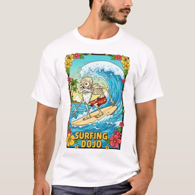 Skeleton Surfer Series! T Shirt (Framsida)