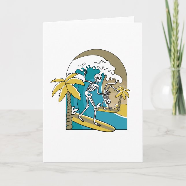 SKELETON SURFERS KORT (Framsida)