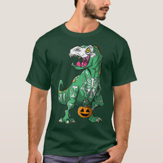 Skeleton T Re Dinosaur Halloween  Shirt