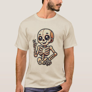 Skeleton T-Shirt-design med Tecknad T Shirt