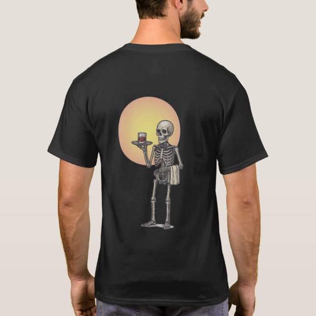 Skeleton T-Shirt - Quirky Retro Stil (Baksida)