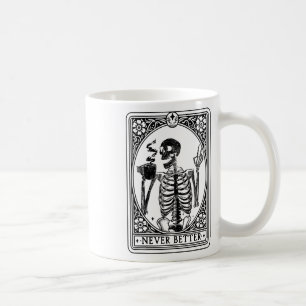 Skeleton Tarot Card - bättre Skull Hallo Kaffemugg