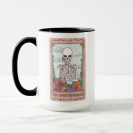 Skeleton Tarot-kort, den övertänkande finne Tarot Mugg