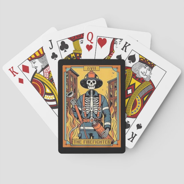 Skeleton Tarot Poker-kort Casinokort (Baksidan)