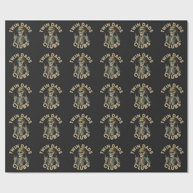 Skeleton Twin Pappaklubben Presentpapper (Platt)