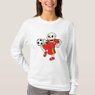 Skeleton vid sportsport t shirt