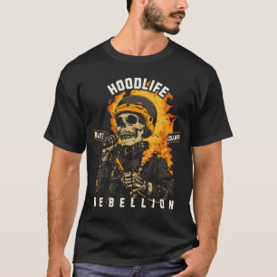 Skeleton Welder in Flames - HoodLife Welder Gift D T Shirt