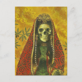 Skeleton Witch Design Vykort