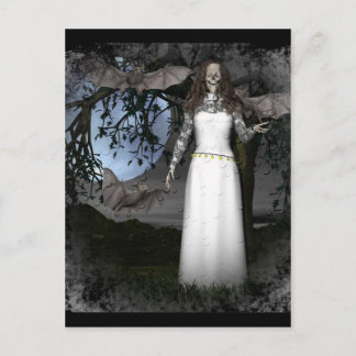 Skeleton Woman Vykort