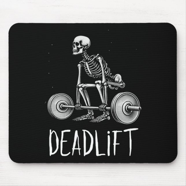 Skeleton Workout Halloween Weight Liiting Fitness Musmatta (Framsidan)