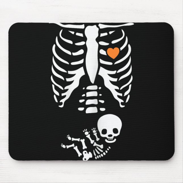 Skeleton Xray Halloween Costume Pregnant Women Mom Musmatta (Framsidan)
