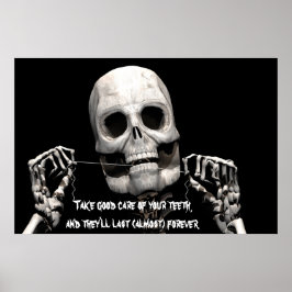 Skeletonblomning Poster