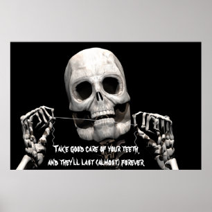 Skeletonblomning Poster