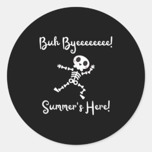 Skeletondesign Runt Klistermärke