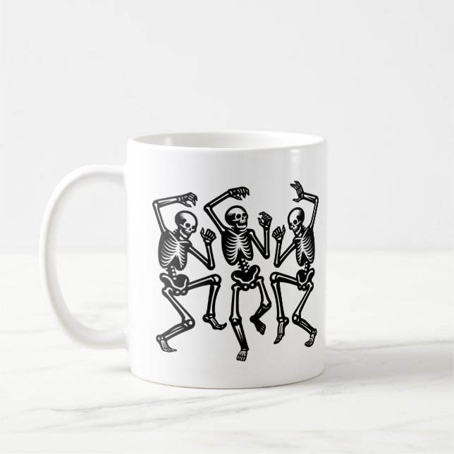 Skeletoner är dansking och känner Bra Vibe Kaffemugg (Vänster)