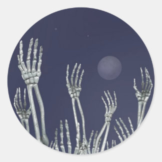 Skeletoner - Halloween Stickers Runt Klistermärke