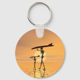 Skeletoner med ytor nyckelring