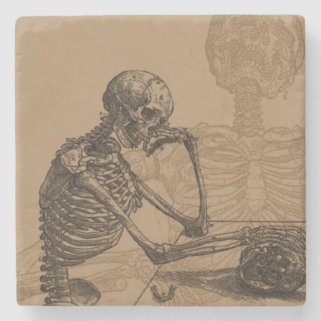 Skeletoner och död underlägg sten (Framsidan)