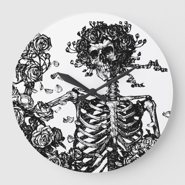 Skeletoner och Ro Stor Klocka (Framsida)