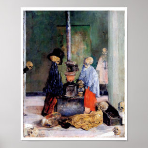 Skeletoner som varnar sig själva poster