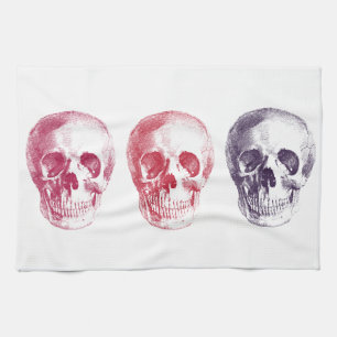 Skeletonhuvuden Kökshandduk