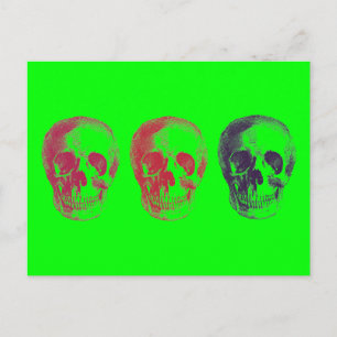 Skeletonhuvuden Vykort