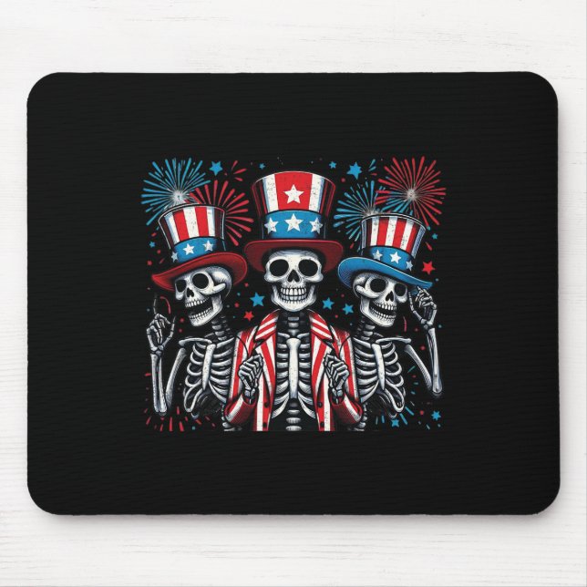 Skeletons 4:e juli Funny Independence day 3 Musmatta (Framsidan)