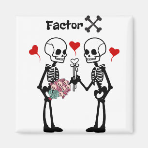 Skeletons älskare magnet