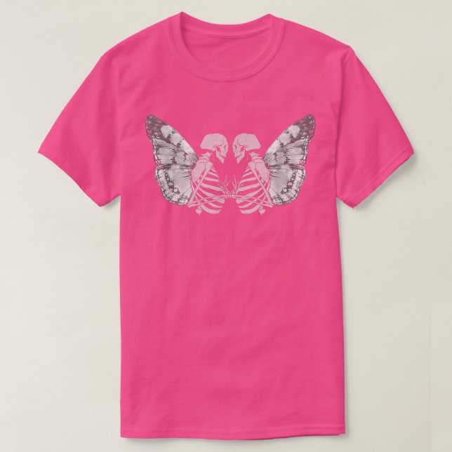 Skeletons Älvor Mörk Goth Fairy Grunge Fairycore T Shirt (Design framsida)