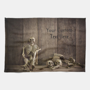 Skeletons anpassningsbar kökshandduk