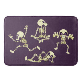 Skeletons Halloween Badrumsmatta