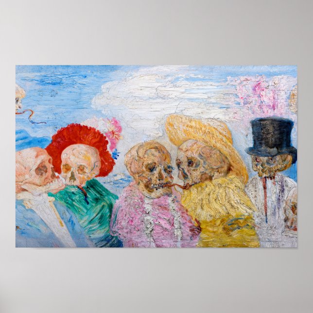 Skeletons in Disguise by James Ensor Poster (Framsidan)