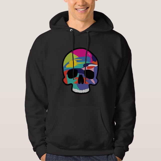 Skeletons konst hoodie (Framsida)