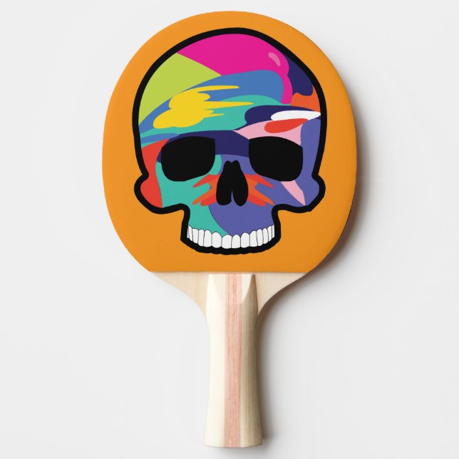 Skeletons konst pingisracket (Framsidan)