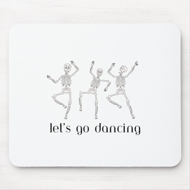 Skeletons Lets Go Dancing på en Musmatta (Framsidan)
